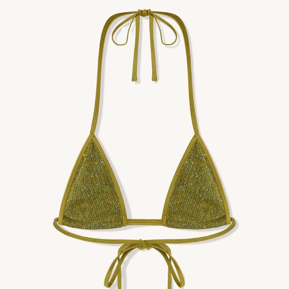 Asta Resort Lio Bikini Top in Olive Oil